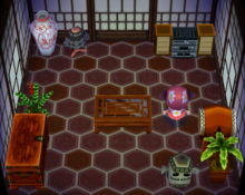 Fang's house interior in Doubutsu no Mori