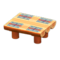 Log Dining Table (Orange Wood - Geometric Print) NH Icon.png