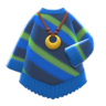 Poncho-Style Sweater (Blue) NH Icon.png