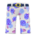 Rose-print slacks's Blue roses on white variant