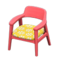 Nordic Chair (Red - Little Flowers) NH Icon.png