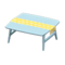Nordic Table (Blue - Little Flowers) NH Icon.png