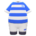 Rugby uniform's Blue & white variant
