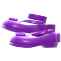 Shiny Bow Platform Shoes (Purple) NH Icon.png