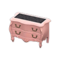 Elegant Dresser (Pink - Damascus-Pattern Black) NH Icon.png