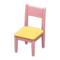 Simple Chair (Pink - Yellow) NH Icon.png
