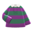 Thick-Stripes Shirt (Green & Purple) NH Icon.png