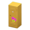 Upright Locker (Yellow - Notes) NH Icon.png