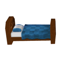 Basic blue bed