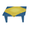 blue table