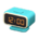 Digital alarm clock's Light blue variant