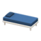 Simple Bed (White - Blue) NH Icon.png