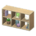 Open wooden shelves's Ash variant
