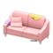 Sloppy Sofa (Pink - Yellow) NH Icon.png