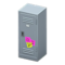 Upright Locker (Silver - Notes) NH Icon.png