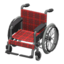 Wheelchair (Red Plaid)