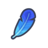 blue feather