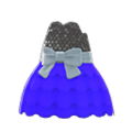 Bubble-Skirt Party Dress (Blue) NH Storage Icon.png
