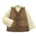 Checkered sweater vest's Brown variant