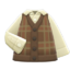 Checkered Sweater Vest (Brown) NH Icon.png