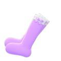 Frilly Knee-High Socks (Purple) NH Icon.png