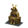 golden samurai suit