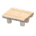 Log dining table's White birch variant