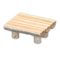 Log Dining Table (White Birch - None) NH Icon.png