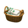 rattan towel basket