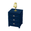 blue dresser
