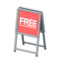 Standing Shop Sign (Silver - FREE) NH Icon.png