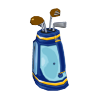 Blue golf bag