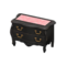 Elegant Dresser (Black - Pink Roses) NH Icon.png