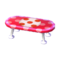 Polka-Dot Low Table (Peach Pink - Red and White) NL Model.png