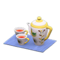 Tea Set (White - Blue) NH Icon.png