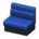 Box sofa's Navy blue variant