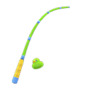 Colorful Fishing Rod (Green) NH Icon.png