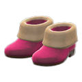 Faux-Fur Ankle Booties (Ruby Red) NH Storage Icon.png