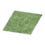 green shaggy rug