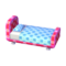 Polka-Dot Bed (Peach Pink - Soda Blue) NL Model.png