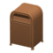 Steel Trash Can (Brown - None) NH Icon.png