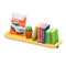 Wall-Mounted Bookshelf (Natural - Cars) NH Icon.png
