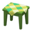 Wooden Mini Table (Green - Green)