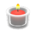 Glass holder with candle's Red variant