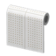 White Perforated-Board Wall