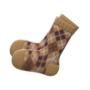 Argyle Crew Socks (Beige) NH Icon.png