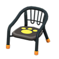 Baby Chair (Black - Paw Print) NH Icon.png