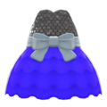 Bubble-Skirt Party Dress (Blue) NH Icon.png