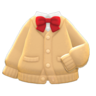 Cardigan School Uniform Top (Beige) NH Icon.png