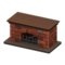 Fireplace (Dark Brown) NH Icon.png